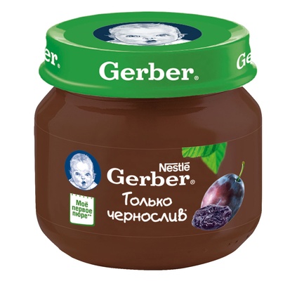 Пюре Гербер Чернослив с 4-х мес. (80 г.)