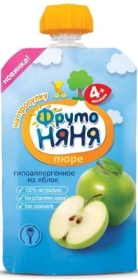 Пюре Фруто Няня яблоко натуральное 90г