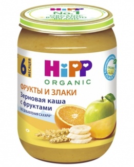 Пюре Хипп злаки,фрукты (190)