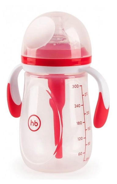 Бутылочка 10020 антикол. с ручками и силик. соской 300 мл.