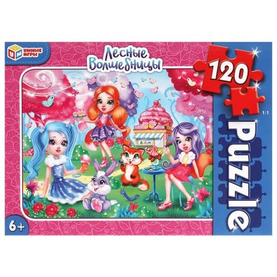 Пазлы 120Д "Лесные волшебницы" 