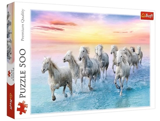 Пазл 500 дет. Белые лошади