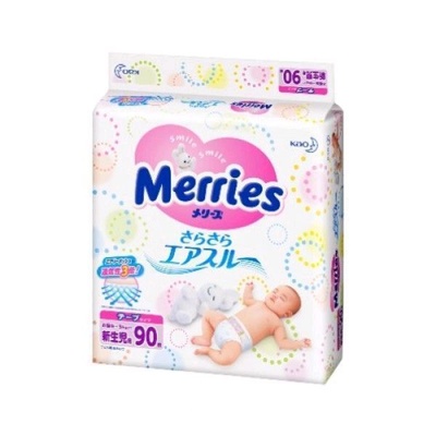 Подгузники "Merries" 0-5 кг (90шт) / 4