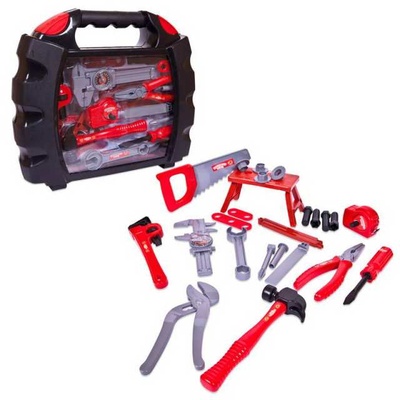 Помогаю Папе. Набор инструментов в чемодане, 27 предметов