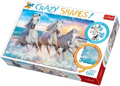 Пазл 600 дет. «Crazy Shapes» Галоп среди волн