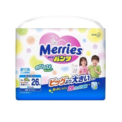 Подгузники -трусики "Merries" 15-28 кг (26 шт) / 3