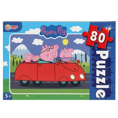 Пазлы 80Д "Свинка Пеппа"
