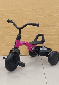 Велосипед 3-х колесн. без ручки управ. скл. механизм, EVA колеса, розовый