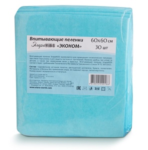 Пеленки впит. "Элара KIDS" эконом 60*60 (30шт)