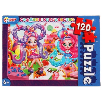 Пазлы 120Д "Сладкое королевство"
