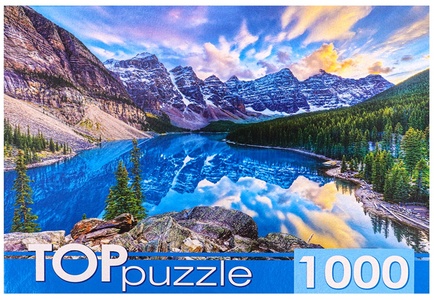 Пазлы 1000 эл. "Канада. Рассвет над озером Морейн"