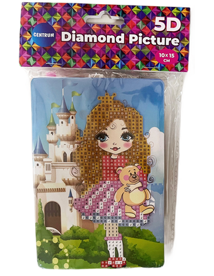 89768 Алмазная мозаика "Принцесса" 10*15 см