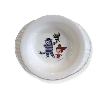 Тарелка пласт. глубокая на присоске 6 мес.+, 200 мл, белый