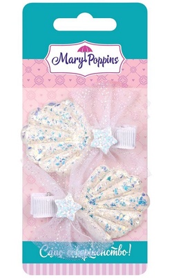 Набор зажимов "Ракушки" 2шт