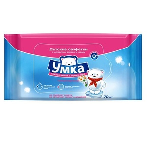 Салфетки влажные детские 70 шт/20