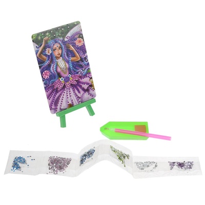 Алмазная мозаика "Фея в волшебном лесу" 10х15см в кор.