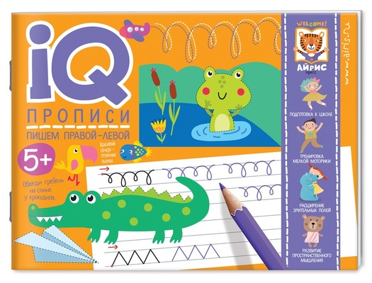 Прописи IQ. Пишем правой-левой. Прописи для двух рук