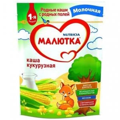 (БЗМЖ) Каша Винни Кукурузная мол. 220 гр.