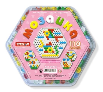 Мозаика д13мм/110 дет. пласт. упак.