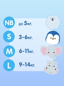 Подгузники  JOONIES Premium Soft  M (6-11 кг), 58 шт./4