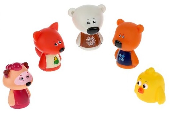 Пальчиковый театр "Ми-Ми-Мишки" 5 шт. на карт.