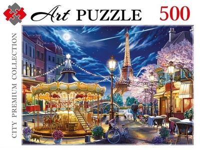 Пазлы 500 эл. Ночные огни Парижа