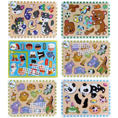 Рамка с липучками "Собери сам", в асс., 33*22 см