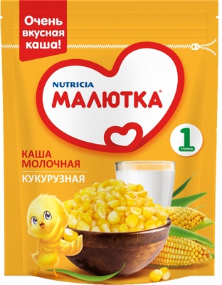 (БЗМЖ) Каша Малютка Нутриция молочная кукурузная 