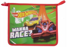 88756 Папка для тетрадей "Hot Wheels", формат А5, на молнии