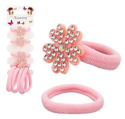 Резиночки для волос, 8 шт. на подвесе, 