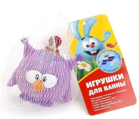 Игрушка для купания "Смешарики" Совунья в сетке