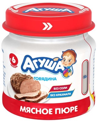 Пюре Агуша говядина 80г