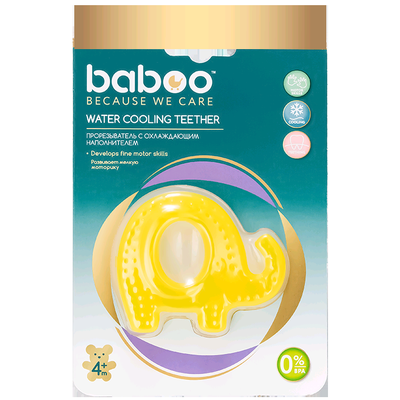Прорезыватель для зубов с охлажд, наполн. 4 мес+ Слоник