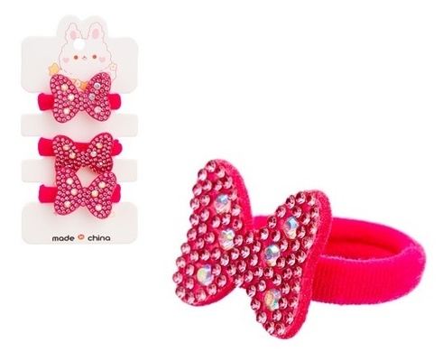 Резиночки для волос, 3 шт. на подвесе, 