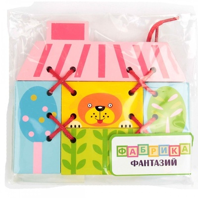 Шнуровка-конструктор "Пёсик в домике"