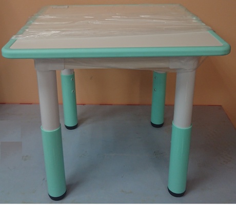 Стол 60*60*45-56 светло-синий