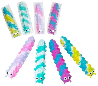 Игрушка-антистресс "Гусеница-липучка"