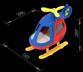 Вертолёт 38,8*18,3*28,9 см