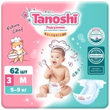 Подгузники "Tanoshi" M 5-9 кг (62 шт) / 3