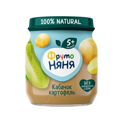 Пюре Сады Придонья рагу из цв.капусты, кабачков, моркови, картофеля ст/б 120г./12