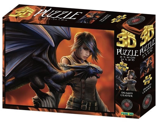 Стерео пазл "Дрессировщик драконов", 500 дет.