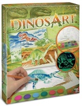 Dino. Набор для рисования с палитрой и готовыми эскизами