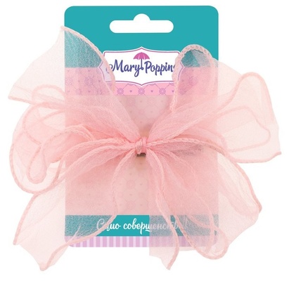 Заколка-бантик "Мисс" роз.