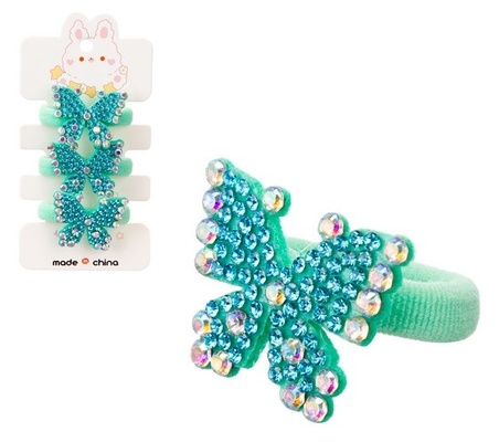 Резиночки для волос, 3 шт. на подвесе, 