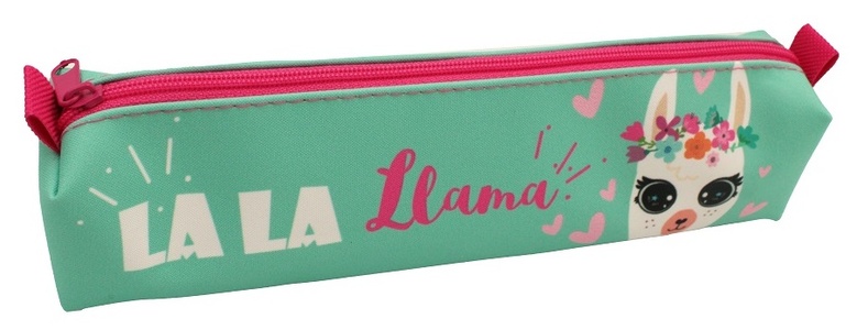 70028 Пенал объёмный Лама-дочь, одно отделение, на молнии, размер 21*4,5*4,5 см