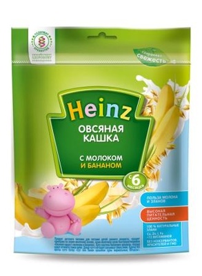 (***Каша Хайнц овсянка,молоко,банан 250 г./7