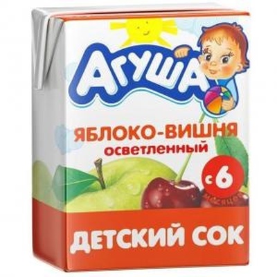 Сок Сады Придонья яблоко, вишня  0,2 л/27
