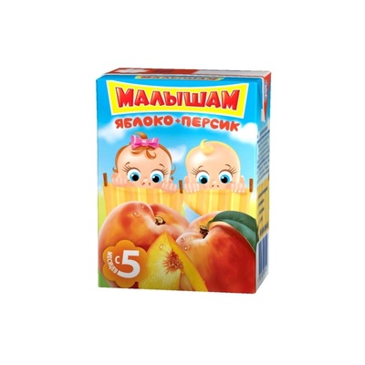 Сок Малышам яблоко, персик 0,2