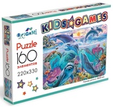 Kids Games. Пазл. 160 Эл. Дельфины.
