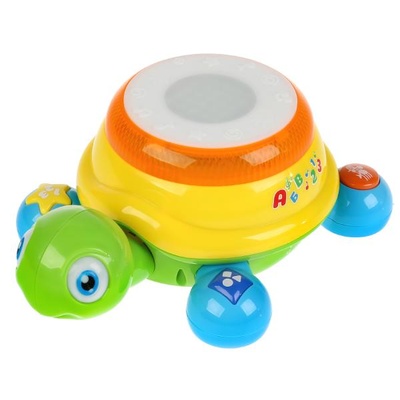 Каталка обучающая "Черепашка" (45 стихов М.Дружининой), учим алфавит/цифры/формы